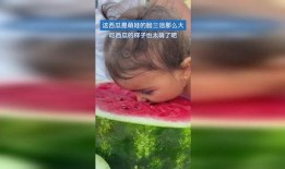 三个萌娃吃瓜视频,欢乐瞬间集结号